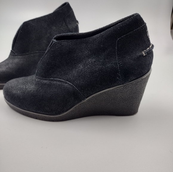 Sperry Top Sider Womens 8M Wedge Bootie Harlow Brook Laceless Ankle Boots Black - Picture 8 of 8